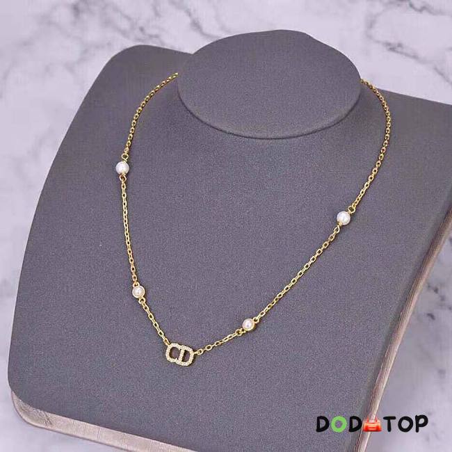 Dior Clair D Lune Necklace Gold-Finish Metal - 1