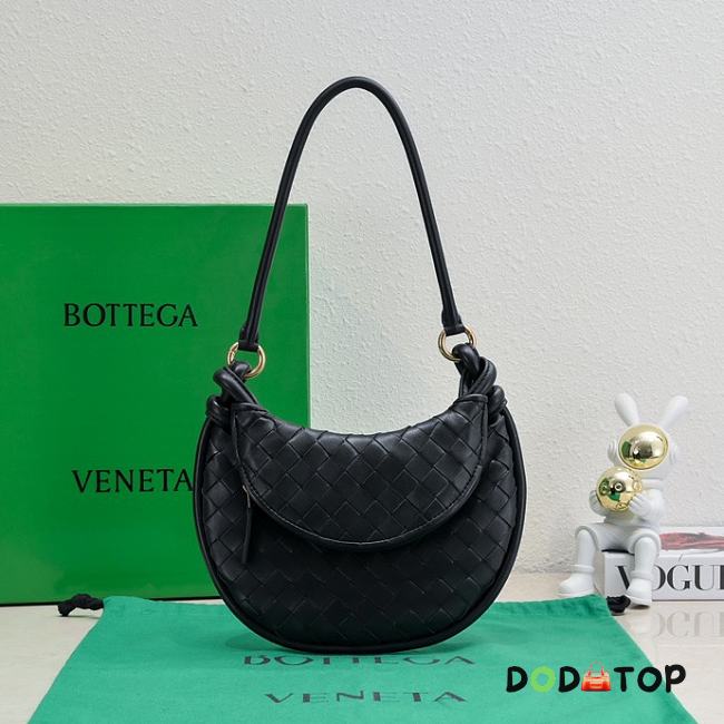 Bottega Veneta Gemelli Shoulder Bag Black Size 24.5 x 19 x 7 cm - 1