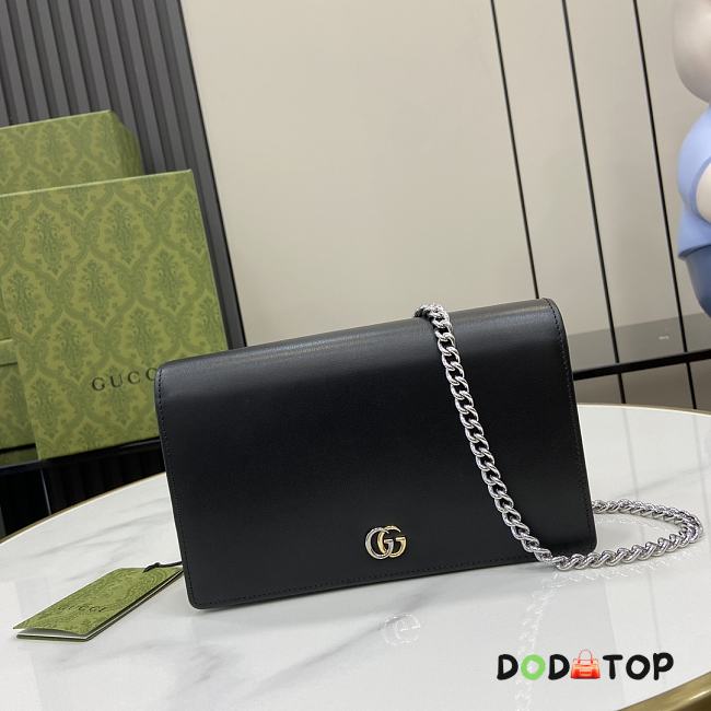 Gucci GG Marmont Chain Wallet Black Size 12.5 x 20 x 4 cm - 1