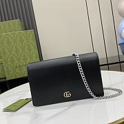 Gucci GG Marmont Chain Wallet Black Size 12.5 x 20 x 4 cm - 1