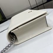 Gucci GG Marmont Chain Wallet White Size 12.5 x 20 x 4 cm - 3