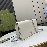 Gucci GG Marmont Chain Wallet White Size 12.5 x 20 x 4 cm - 2