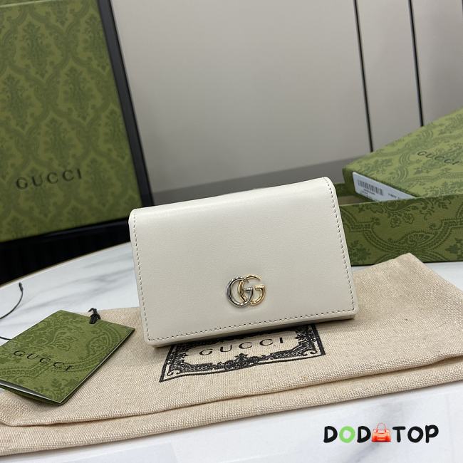 Gucci GG Marmont Card Holder White Size 7.5 x 11 x 2 cm - 1