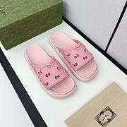 Gucci Slides Black/Pink/White - 1