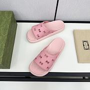 Gucci Slides Black/Pink/White - 5