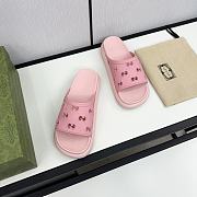 Gucci Slides Black/Pink/White - 2