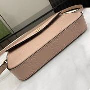 Gucci GG Super Mini Shoulder Bag in Rose Beige Leather Size 21 x 13.5 x 3 cm - 4