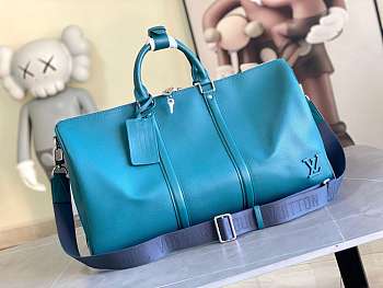 Louis Vuitton LV Keepall Bandoulière 50 Blue Size 50 cm