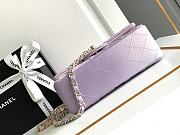 Chanel Flap Bag Lambskin Light Purple Size 20 cm - 5