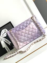 Chanel Flap Bag Lambskin Light Purple Size 25.5 cm - 4