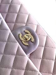 Chanel Flap Bag Lambskin Light Purple Size 25.5 cm - 3