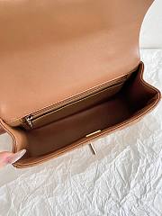 Chanel Flap Handle Bag Mini Brown Size 20 x 6.5 x 12 cm - 4