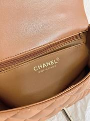 Chanel Flap Handle Bag Mini Brown Size 20 x 6.5 x 12 cm - 2