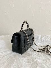 Chanel Flap Handle Bag Mini Black Size 20 x 6.5 x 12 cm - 6