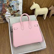 Hermes Birkin Pink Silver/Gold Hardware size 25 cm - 6