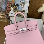 Hermes Birkin Pink Silver/Gold Hardware size 25 cm - 5