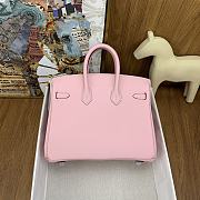 Hermes Birkin Pink Silver/Gold Hardware size 25 cm - 4