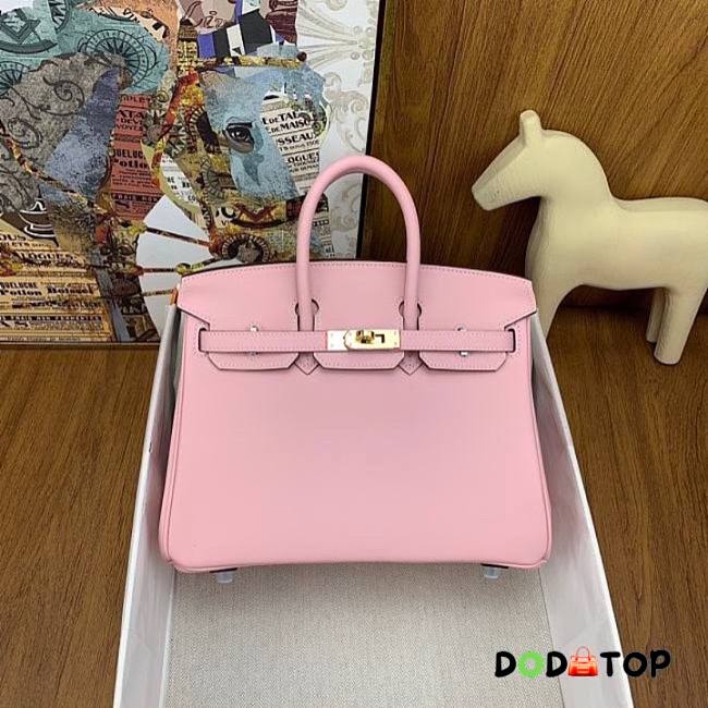 Hermes Birkin Pink Silver/Gold Hardware size 25 cm - 1