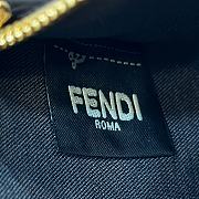 Fendi Roll Mini Shopping Bag Blue Size 22 x 14 x 18 cm - 4