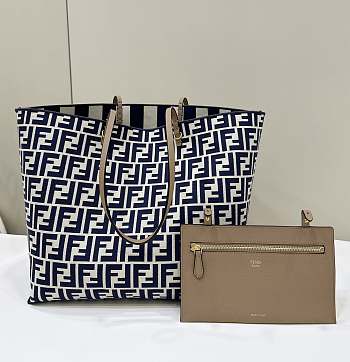 Fendi Roll Shopping Bag Blue Size 33 x 22 x 30 cm