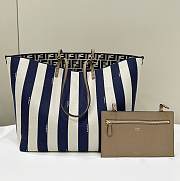 Fendi Roll Shopping Bag Blue Size 33 x 22 x 30 cm - 4