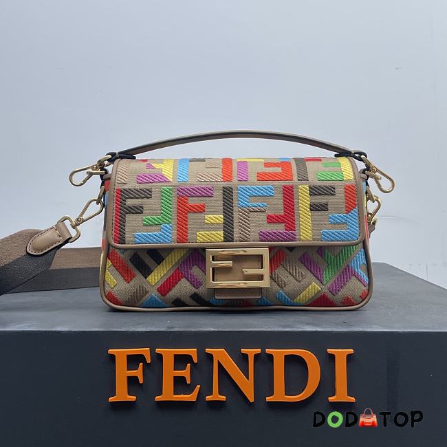 Fendi Baguette Multicolor FF Size 26 x 13 x 6 cm - 1