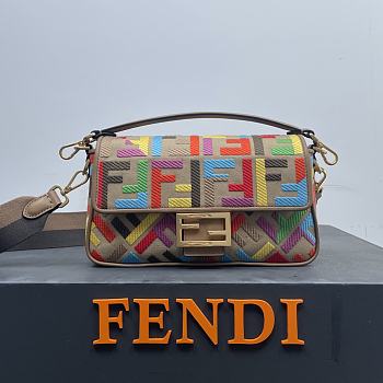 Fendi Baguette Multicolor FF Size 26 x 13 x 6 cm