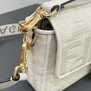 Fendi Baguette White FF Size 26 x 13 x 6 cm - 3