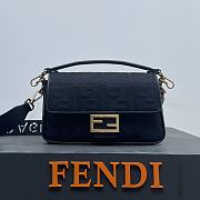 Fendi Baguette Black FF Size 26 x 13 x 6 cm - 1