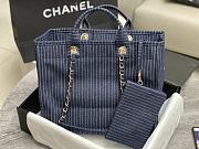 Chanel Beach Denim Canvas Bag Size 38 x 32 x 18 cm - 5