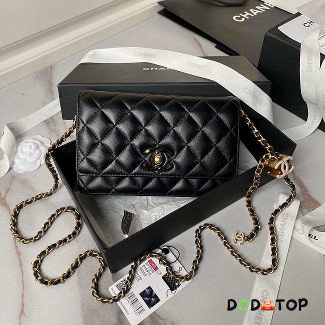 Chanel Wallet On Chain Black Size 19 cm - 1