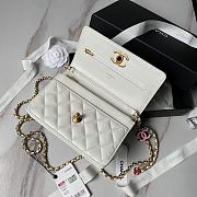 Chanel Wallet On Chain White Size 19 cm - 3