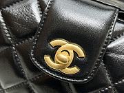 Chanel Black Shiny Lambskin Top Handle Size 23.5 cm - 4