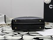 Chanel Black Shiny Lambskin Top Handle Size 23.5 cm - 2