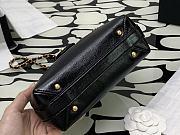 Chanel Mini Black Shiny Lambskin Top Handle Size 12 x 18 x 7 cm - 6