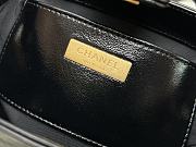 Chanel Mini Black Shiny Lambskin Top Handle Size 12 x 18 x 7 cm - 2