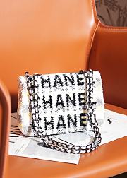 Chanel Sequin CF Black/White Size 20 cm - 3