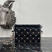 Dior Mini Bag Black Cannage Lambskin Size 19 × 13 × 5 cm - 3