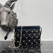 Dior Mini Bag Black Cannage Lambskin Size 19 × 13 × 5 cm - 5