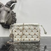 Dior Mini Bag White Cannage Lambskin Size 19 × 13 × 5 cm - 1