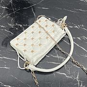 Dior Mini Bag White Cannage Lambskin Size 19 × 13 × 5 cm - 5