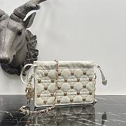 Dior Mini Bag White Cannage Lambskin Size 19 × 13 × 5 cm - 4