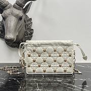 Dior Mini Bag White Cannage Lambskin Size 19 × 13 × 5 cm - 2