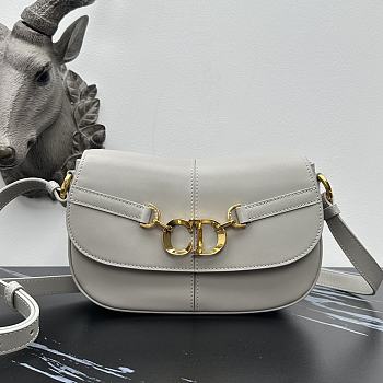 Dior Besace Grey Bag Size 24 x 15 x 6 cm