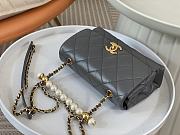 Chanel Pearl Handle Bag Gray Size 19.5 x 12.5 x 6 cm - 3