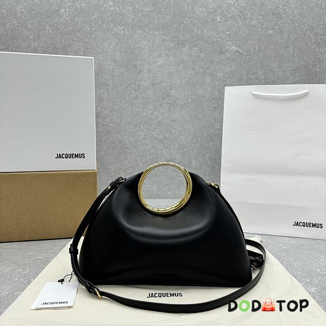 Jacquemus Le Calino Leather Top Black Bag Size 33 x 14 x 25 cm - 1