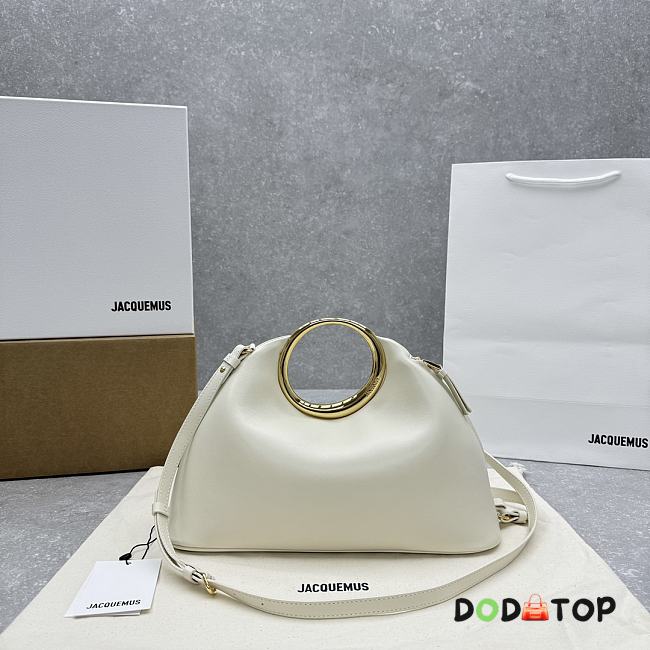 Jacquemus Le Calino Leather Top White Bag Size 33 x 14 x 25 cm - 1