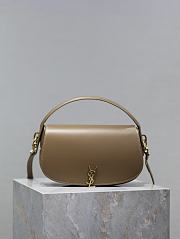 YSL Voltaire Half-Moon Bag Brown Size 24 × 15 × 5 cm - 1