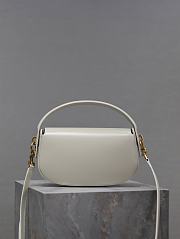 YSL Voltaire Half-Moon Bag White Size 24 × 15 × 5 cm - 6