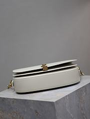 YSL Voltaire Half-Moon Bag White Size 24 × 15 × 5 cm - 2